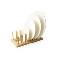 Bamboo Plate Rack Expandable